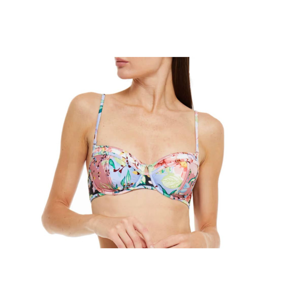 Zimmerman Balconette Bellitude Swimsuit Bra Floral Print AU3 US10 L
